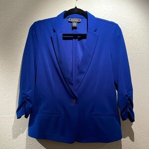 NYCC Petite Cobalt Blue 3/4 Sleeve Blazer